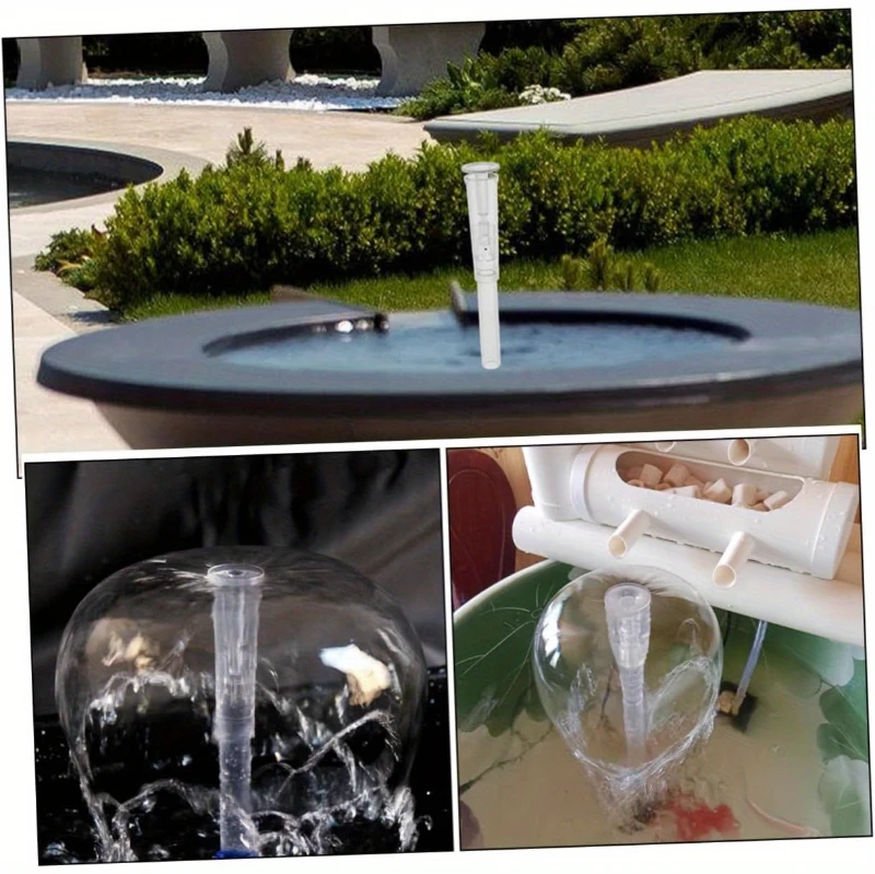 Fountain Nozzle Spray Water Pump Adjustable Outdoor Garden Pond Sprinkler Head Instant Water Flow Decoration For Rockery