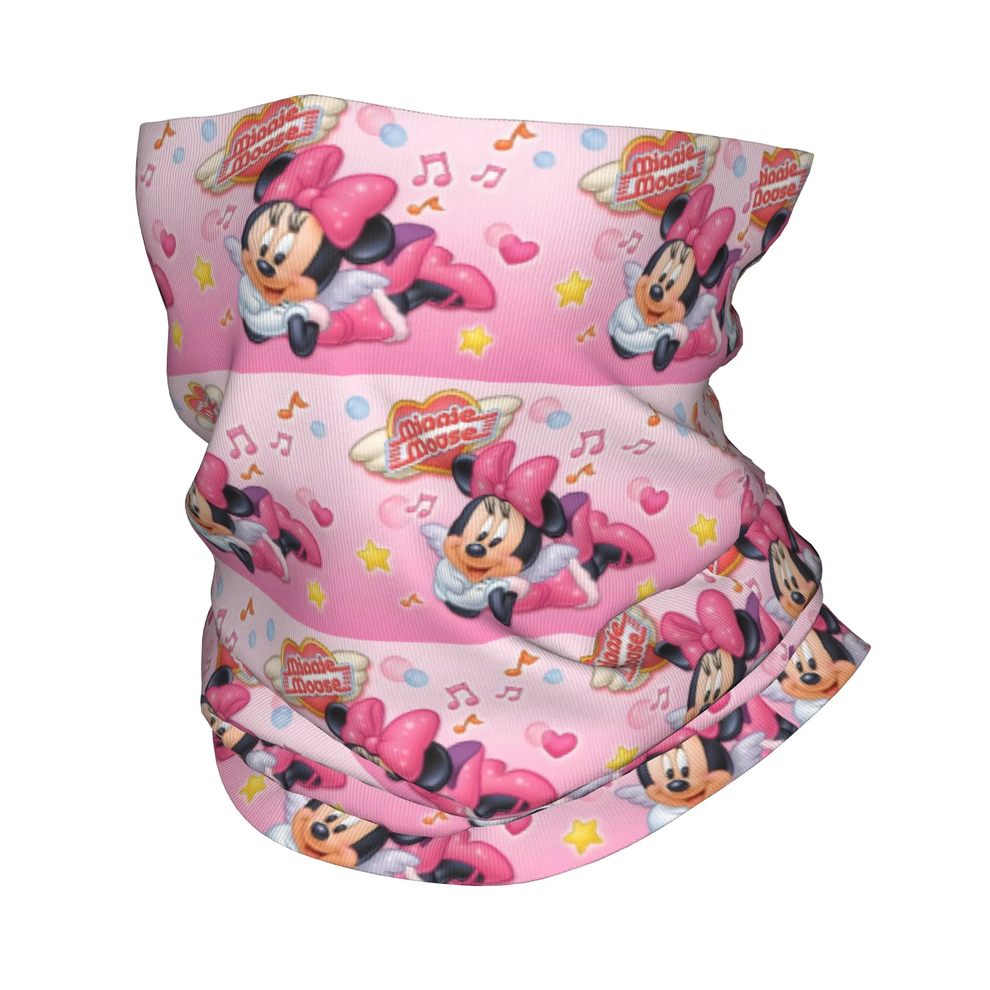 

Милая зимняя повязка на голову в стиле Каваи с Минни, унисекс, для походов и велоспорта, шарф-труба, бандана-гейтер с изображением персонажа из фильма