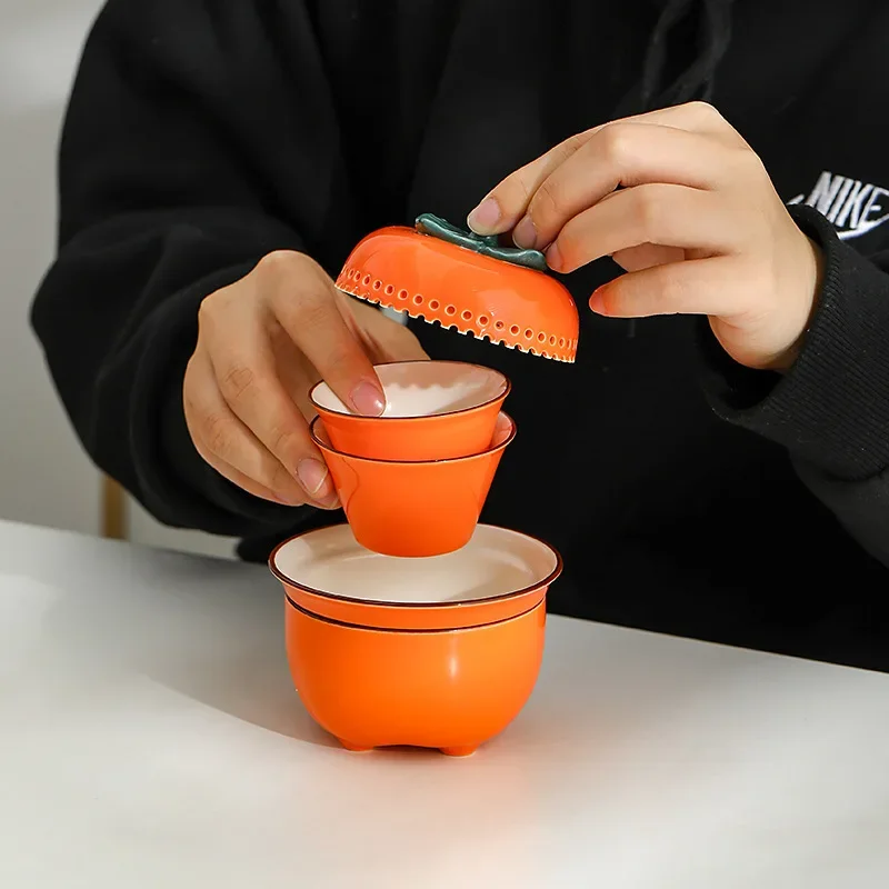 Travel Tea Set, Outdoor Portable Tea Set, Quick Cup, Teapot, Tea Cup, Corporate Business Souvenir, Everything Goes Well Gift Set