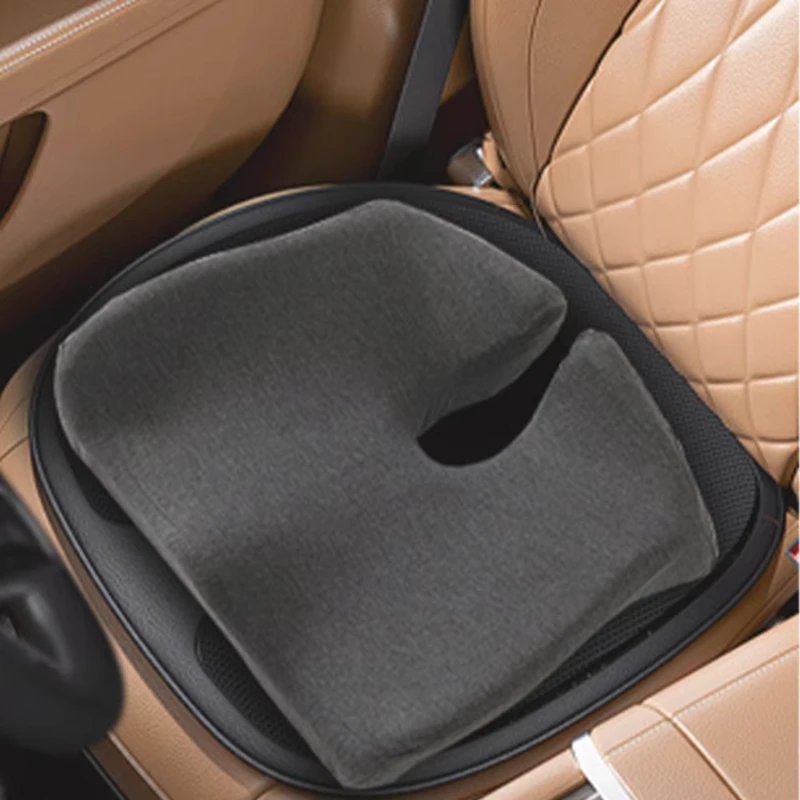 Breathable memory sponge decompression horn seat for tailbone support, office and automotive