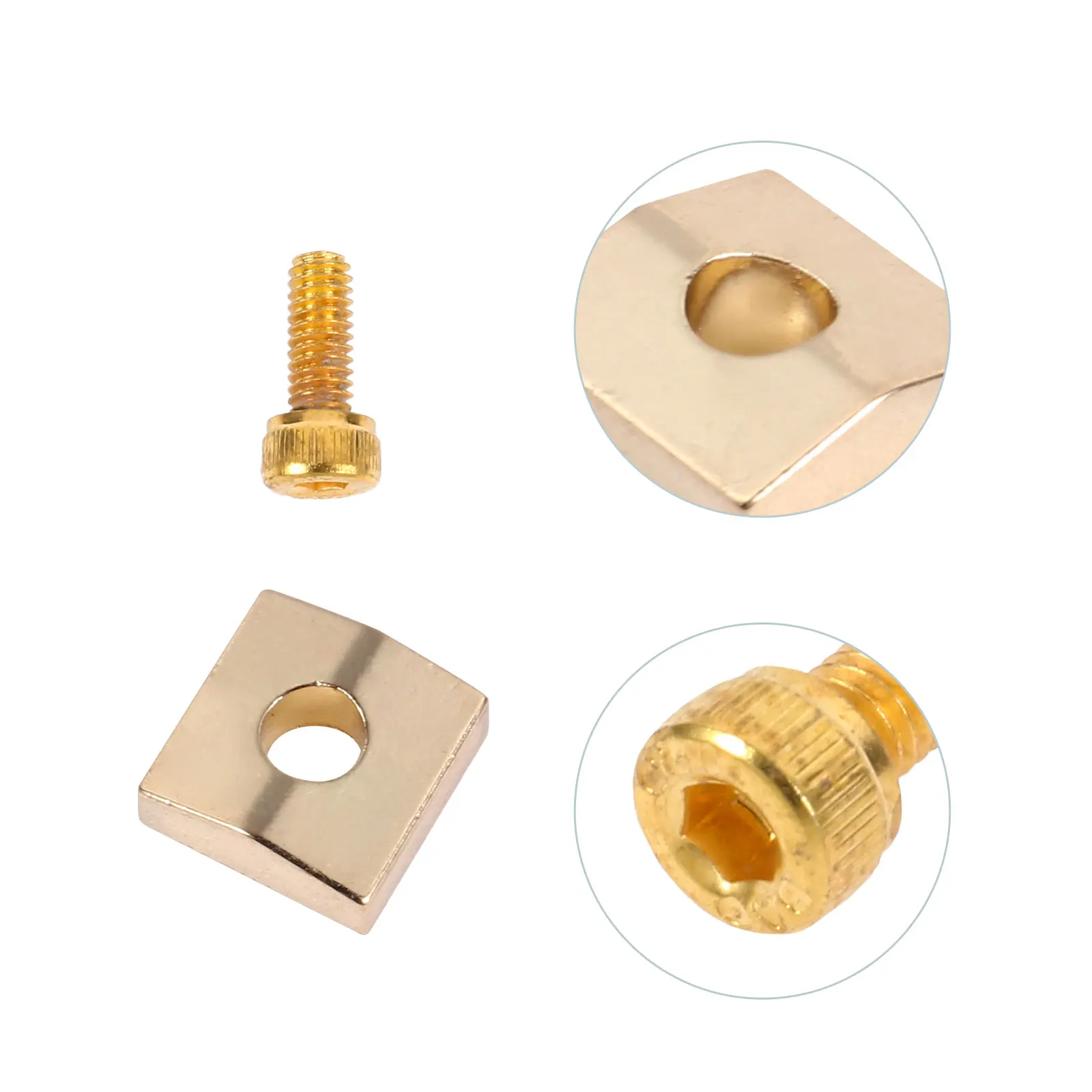 

2 set Locking Nut Clamps Electric Guitar Accessories Iron Zinc Alloy String Locks For Tremolo Bridge Double Rocker Guitar Korean