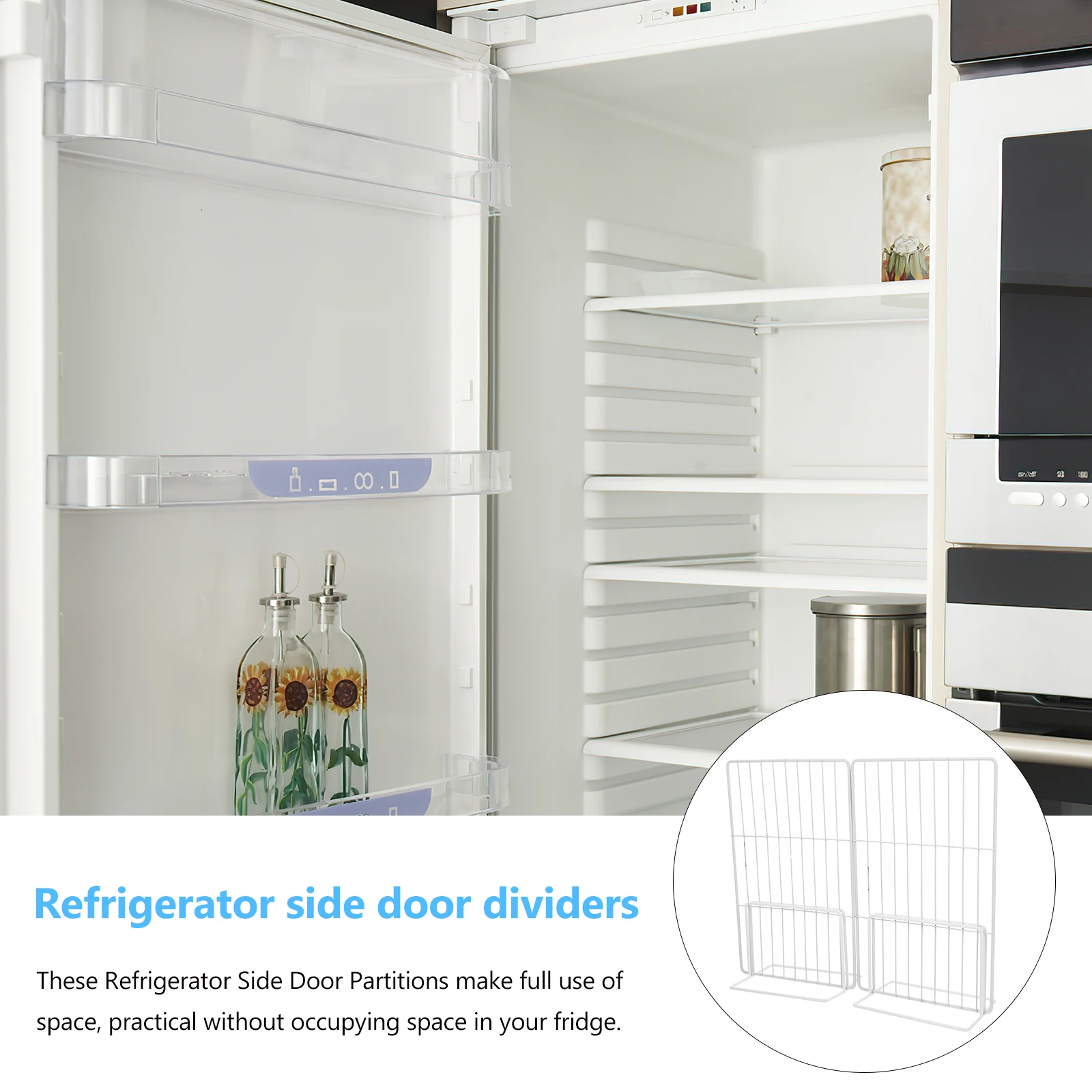 

Freezer Partition Rack Storage Bins Chest ganizer Containers Single Sided Metal Wire Basket Refrigerator Divider Deep Freezer