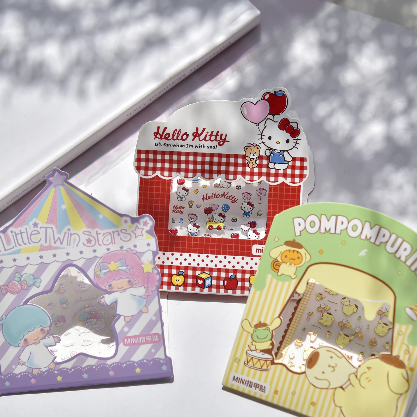 1 Stück Niedliche Sanrio-Charakter Nagelaufkleber mit Gemischten Mustern, Leicht zu Entfernen, Langlebig, für Tägliches Tragen, Mädchenhafte Aufkleber – Detail 6