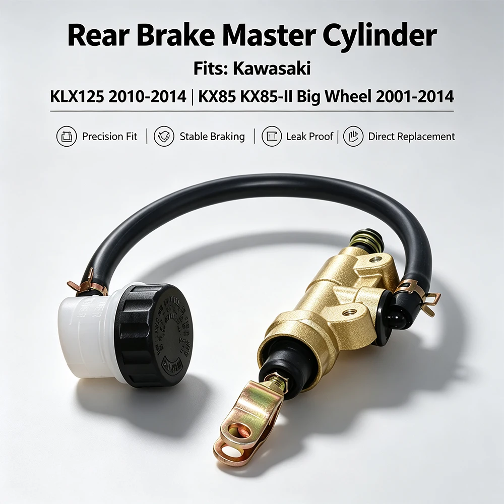 Rear Brake Hydraulic Pump For Kawasaki KDX200SR KL250 KLX125 KLX250 KMX125 KX85 ZR800 ZRX400 ZRX1200R KMX200 KX100 KX500