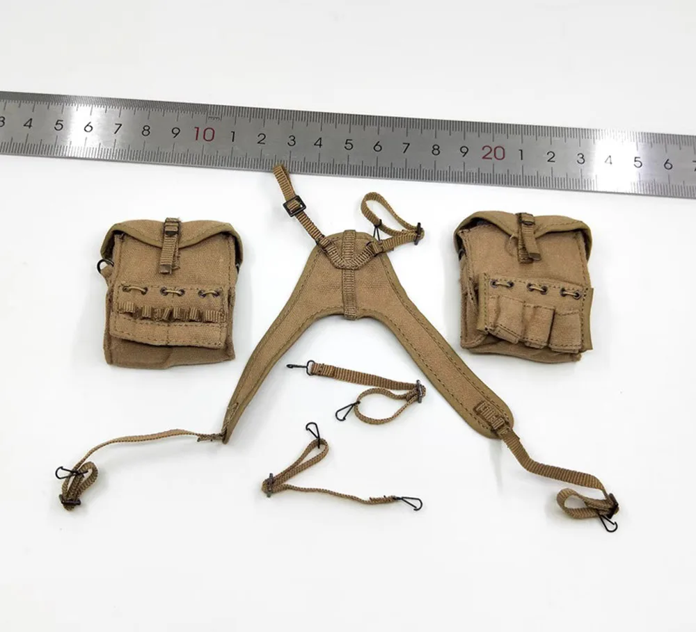 1/6 Facepoolfigure FP010 WWII US Ranger Combat Medic Soldier 1944 V Waist Belt Bags Accessories For 12