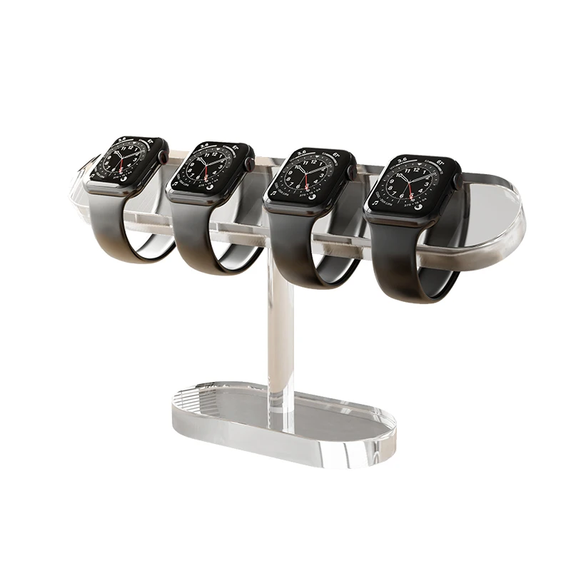 

Watch Display Stand Acrylic Transparent Stable Smooth Edges Premium Lightweight and Portable Organizer Ideal for Watch Storage