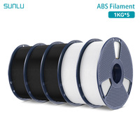 SUNLU 3D Printer Filament 1.75mm 1KG/Rolls Black & White ABS 3D Printing Filament 3D Printing Material for 3D Printer