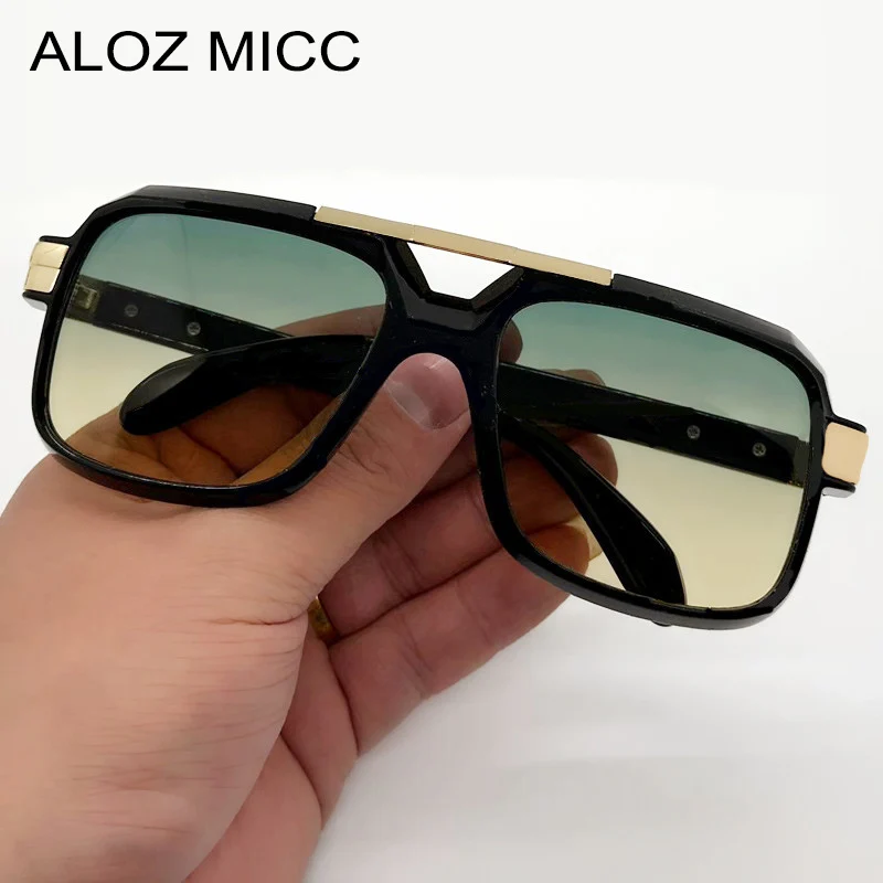 

Aloz micc VintageOversizedPunkSquare SunglassesMenFashion Brand DesignerBigFrame Sun Glasses Women Shades Eyewear Goggle