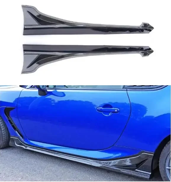 New！ Body Kits For Toyota GR86 Subaru BRZ 2021 2022 2023 2024 ABS Carbon Fiber Side Skirts Aprons Extension Lip 4Pcs/Set