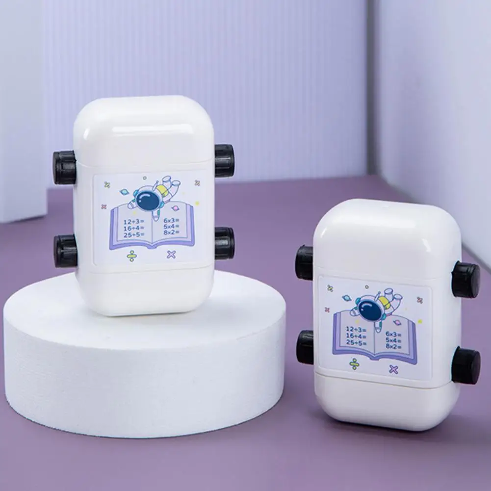 Easy to Carry Small Rotary Design Math Learning Stamp Random Problem Setting Classroom Supplies