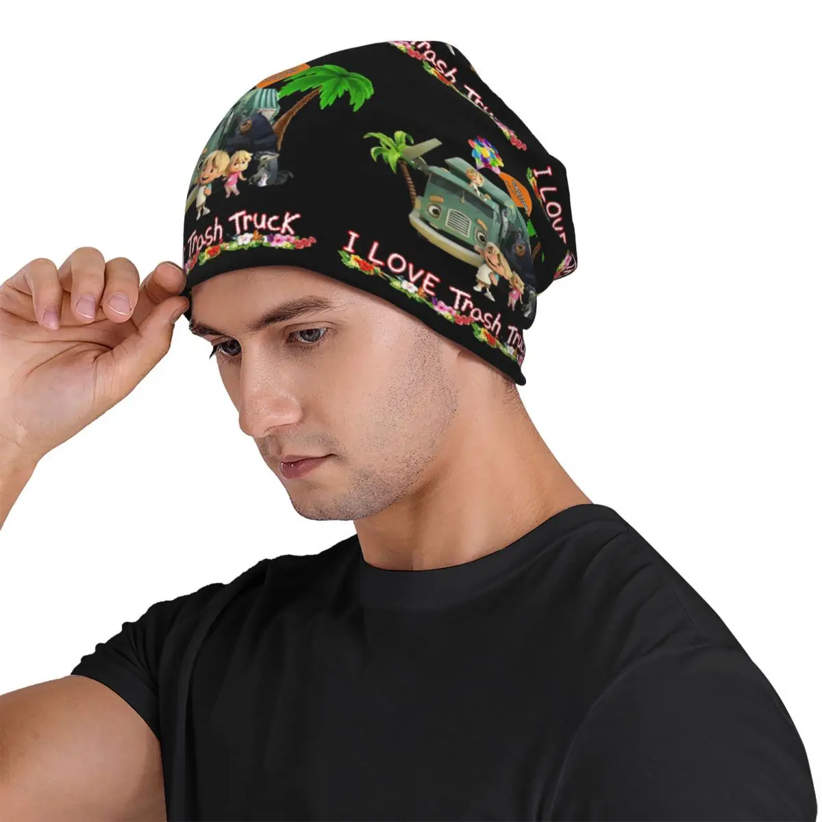 Trash Truck, Garbage Truck Kids Men Women Adult Beanies Caps Knitting Bonnet Hat Warm Fashion Autumn Winter Skullies Hats