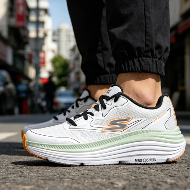 Skechers Max Cushioning Men's 2026 Spring Breathable Running Shoes 220615-WMLT