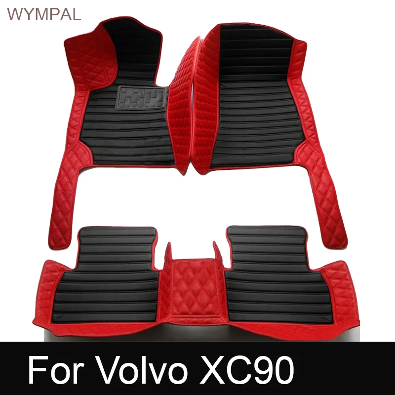 

Car Floor Mat For Volvo XC90 MK1 2002~2014 7seat Dirt-resistant Leather Mat Cubre Pisos Para Autos Car Accessories Interior Part