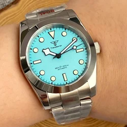 Tandorio nh35 pt5000 Uhrwerk automatisches Tauchen Herren uhr 20bar wasserdichtes Saphirglas 3d Zifferblatt 36mm oder 39mm 316l Armband