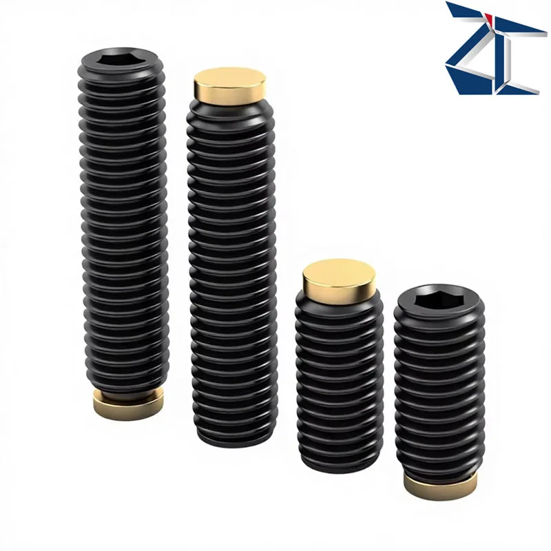 ZSBCP High Precision Carbon Steel Hex Socket Set Screw Brass Stopper Industrial Grade Stop Fastener for Automation Equipment