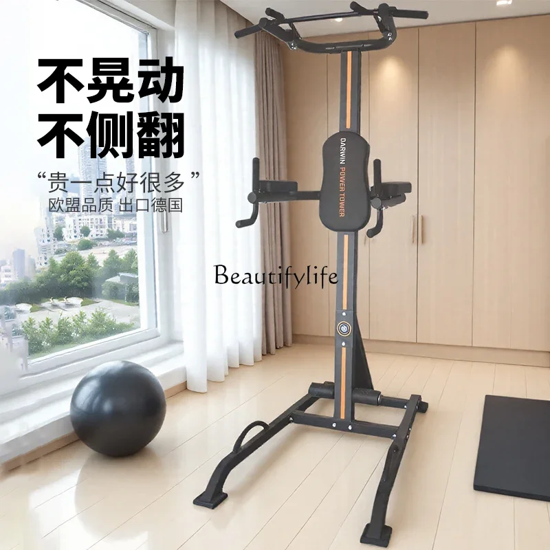03.Commercial Folding Pull-Up Bar Single Double Bar Home Training Rack