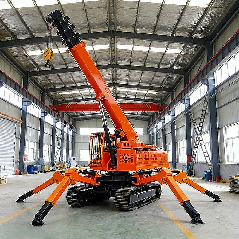 Spider Crane 5 Ton Compact Crawler Crane With Remote Control For Power Plant Turbine Maintenance Customized high quality sale