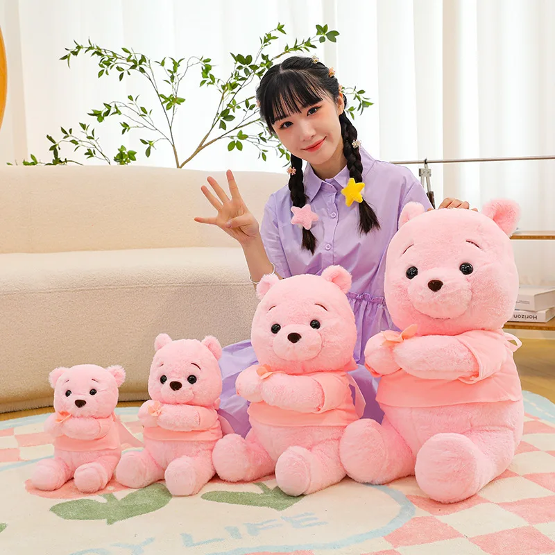 2023 Disney Pink Winnie the Pooh Plüschtiere niedlich große Stofftiere Cartoon gefüllt Anime Plüsch Big Bear Puppe Kind für Geschenke