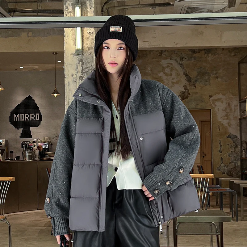 Parka Kawaii para Mujer con Detalle en X, Patrón en X, Espalda Cruzada en X, Larga, Estilo Xenial, Xantíco, Xérico, Xerotérmico, Xilóide, Xenófilo