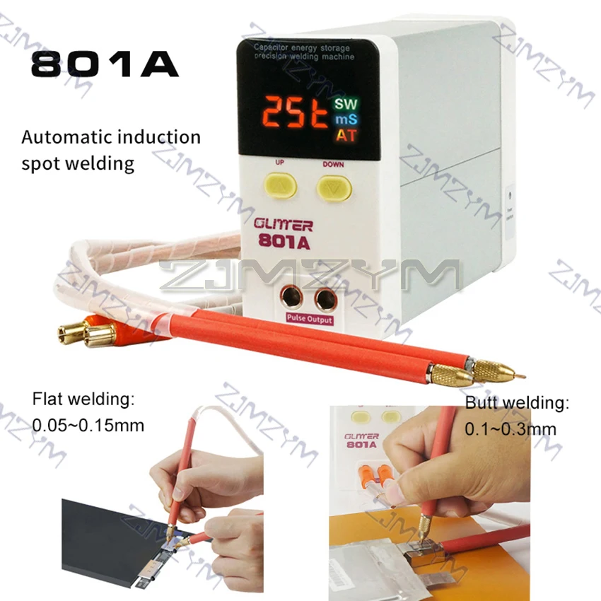 801A 801B saldatrice a punti 18650 batteria Mini saldatrice a punti Storage Display digitale Storage Energy Pulse saldatrice a punti 10.6KW