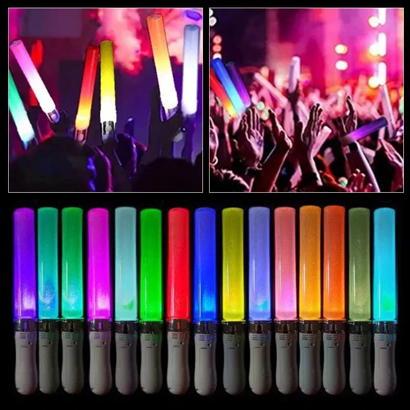 Palos de luz Kpop de 15 colores, barra luminosa para concierto, materiales brillantes para Idol, fiesta de cumpleaños