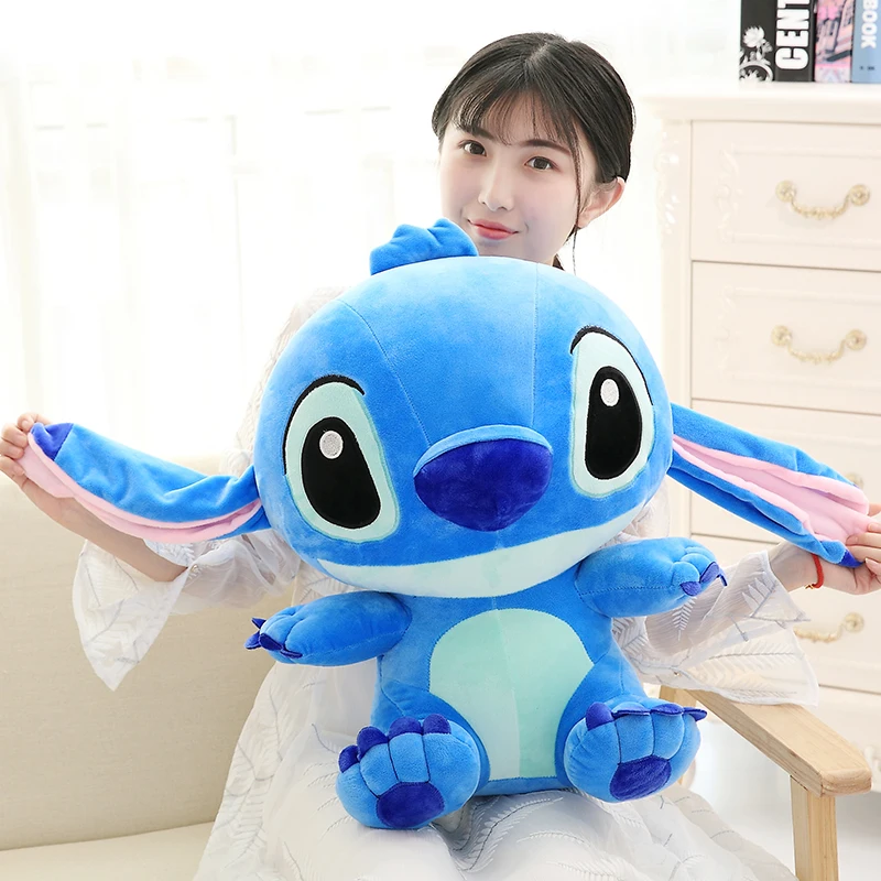 35-65cm Genuine Disney Kawaii Giant Stitch Plush Toy Cute Anime Peripheral Plush Stuffed Doll Children\'s Birthday Christmas Gift