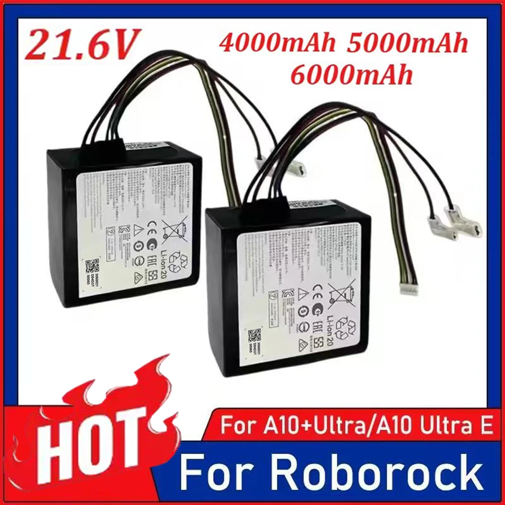 

21,6 В перезаряжаемый пылесос, новая батарея для Roborock Dyad Air Wet Dry Dyad Pro Combo A10 Plus Ultra E H1C1A WD2H1A Battery