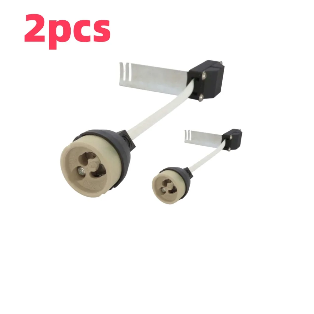 

2/10/20/30 Pcs Ceramic GU10 Spotlight Lamp Holder GU10 Socket Connector with Bracket MR16 Wire Ceramic Socket Adapter Extension