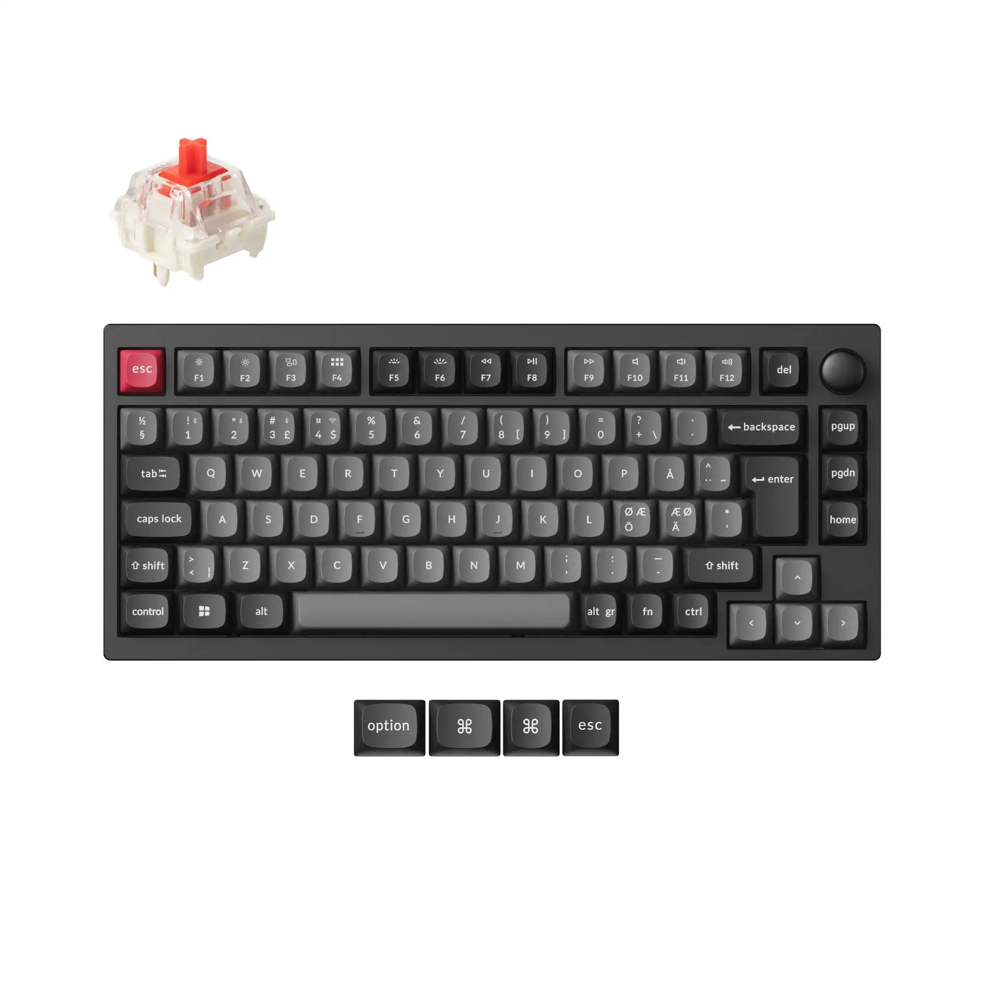 Lemokey P1 Pro ISO Layout QMK Wireless Custom Gaming Mechanical Keyboard Aluminum Keychron Super Mechanical Switch