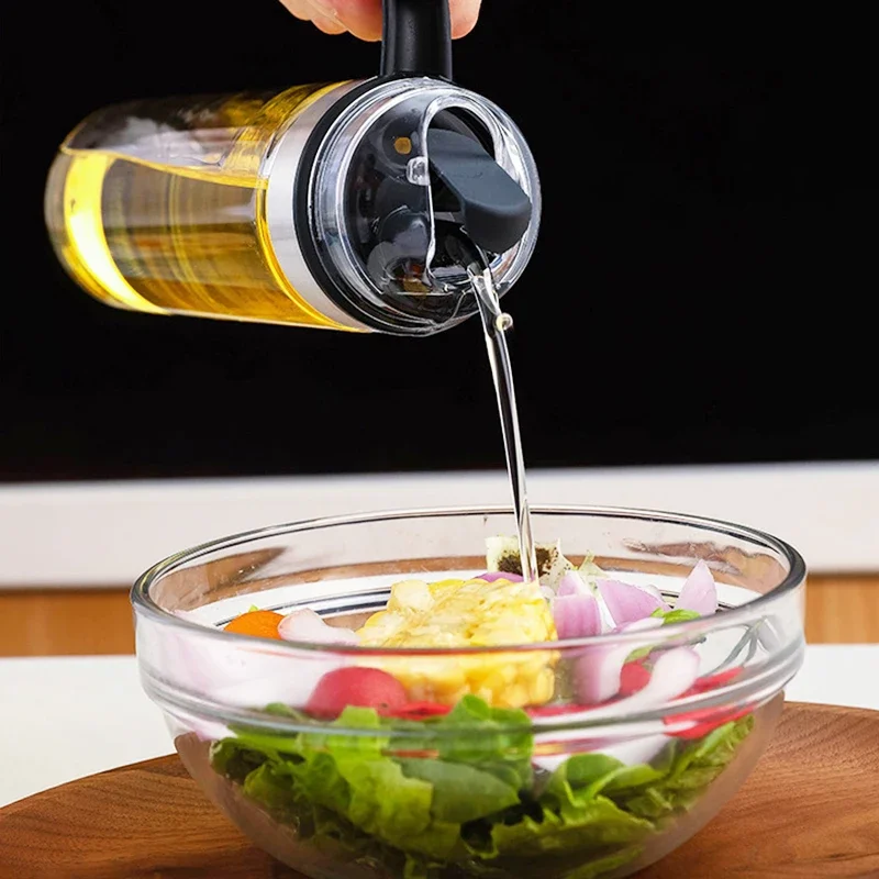 2 pçs dispensador de óleo molho garrafa de armazenamento de vidro garrafas tempero spray de óleo de vidro vinagre cozinhar tempero garrafa ferramentas de cozinha