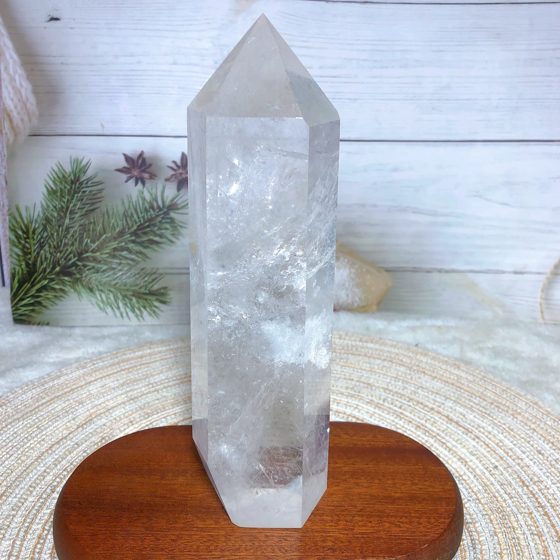 Natural Crystals Clear Quartz Rainbow Tower Mediation Painting Room Decor Home Decorations Gift