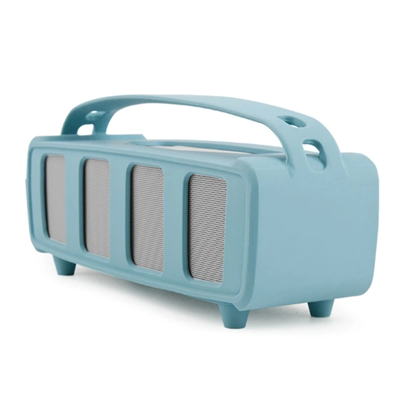 Casing Silikon Pelindung untuk Tas Speaker dengan Bahu Colokan Anti Debu Penutup Pelindung Desain Lubang