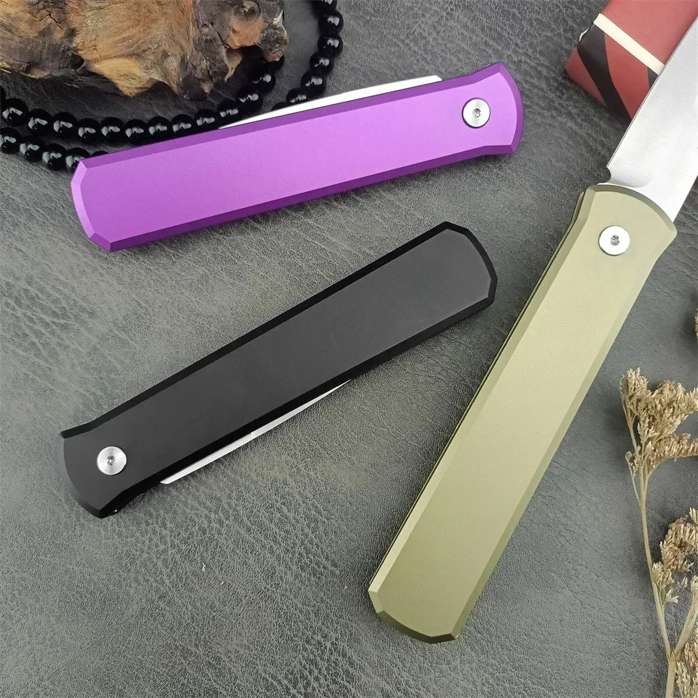 Folding Pocket Knife D2 Steel Blade Aluminum Handle Outdoor AU TO Knife Camping Hunting Self Defense EDC Tool Tactical Knife