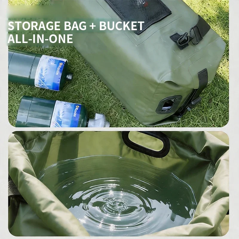 Portable Outdoor Water Heater Backpack-Style Water Tank Heater Camping Shower/Cleaning Smart Temperature Control