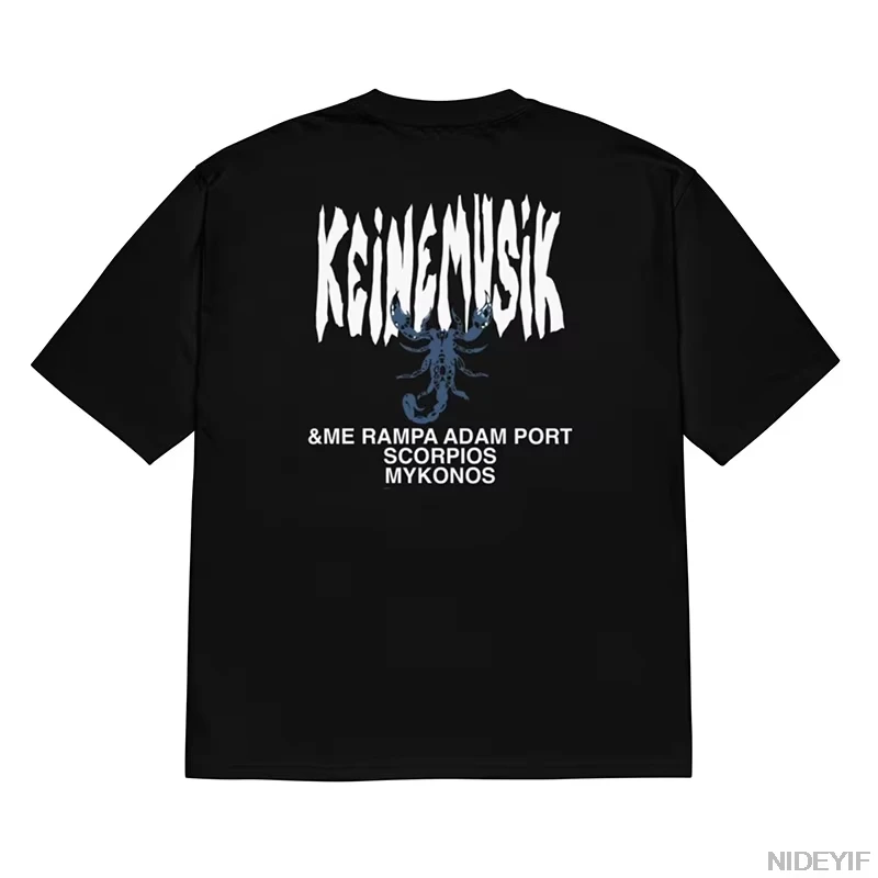 تي شيرت صيفي Keinemusik X Pacha تي شيرت رجالي ونسائي موضة الشارع قطن قصير الأكمام تي شيرت رجالي الهيب هوب ملابس رياضية P5