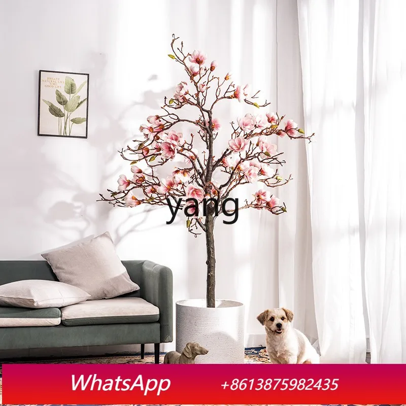 

CX Nordic Simulation Green Plant Magnolia Tree False Tree Plant Indoor Living Room Floor Potted Plant