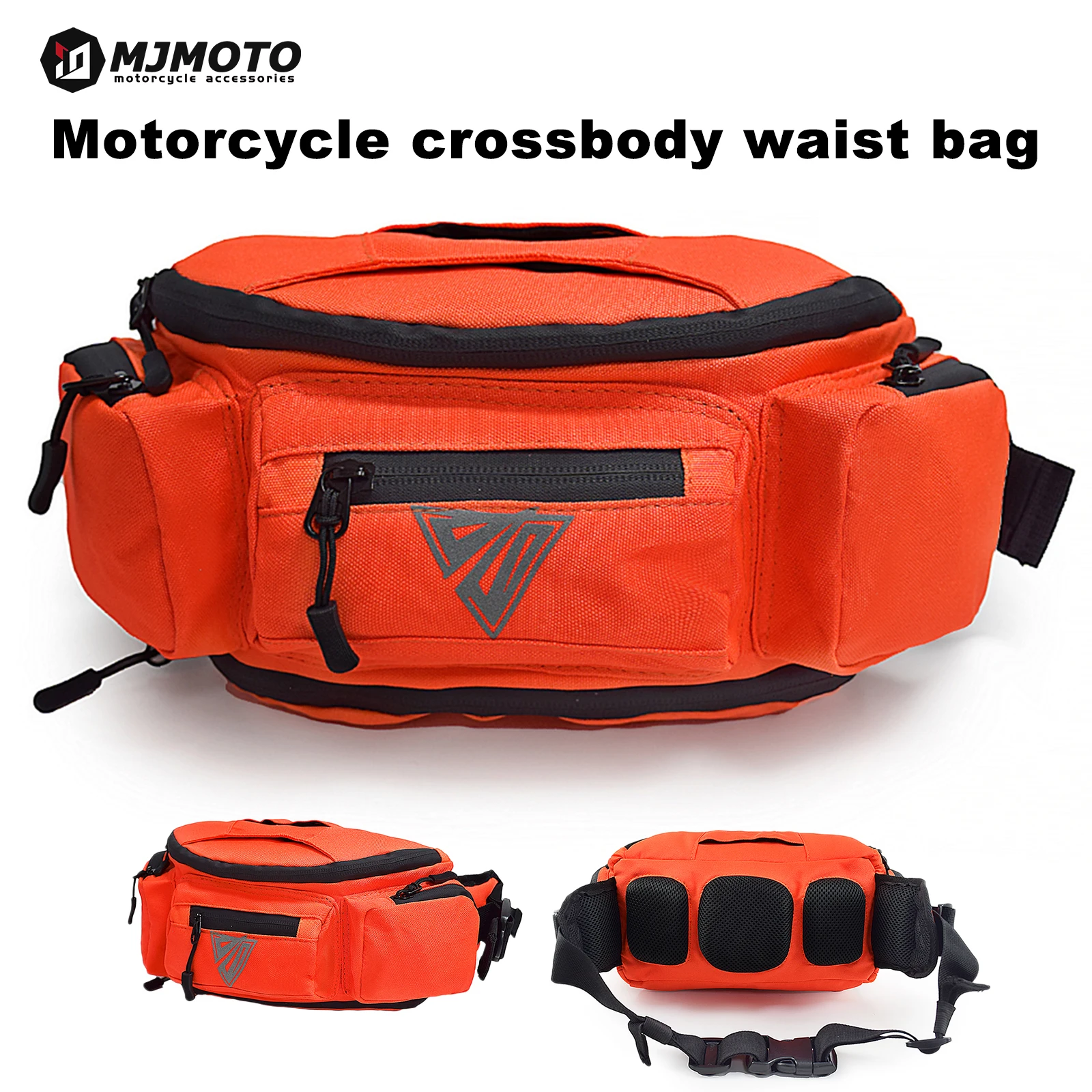 

Motorcycle Crossbody Bag Large Capacity Motocross Waist Bag Waterproof Motorbike Crossbody Bag Lightweight Moto Biker Waist Bag