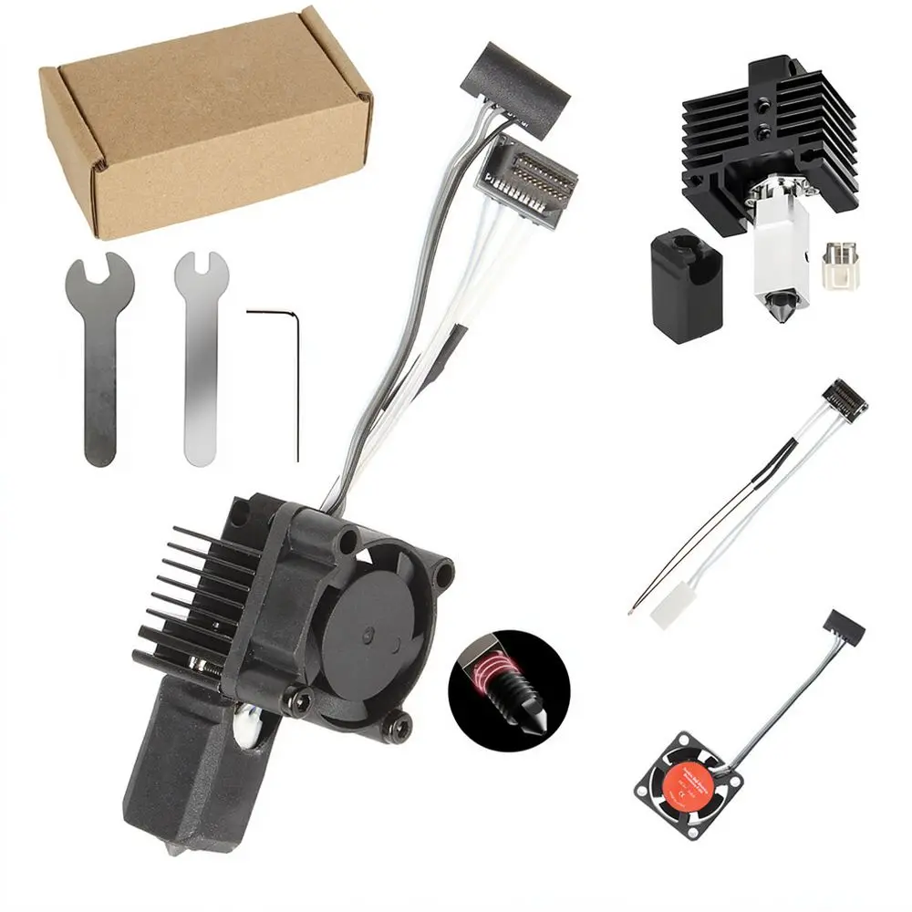 Upgraded Hotend Kit For Bambu Lab X1 Series P1 Series 3D Printer Extruder Nozzle Set Maintenance Repair Part Tooling