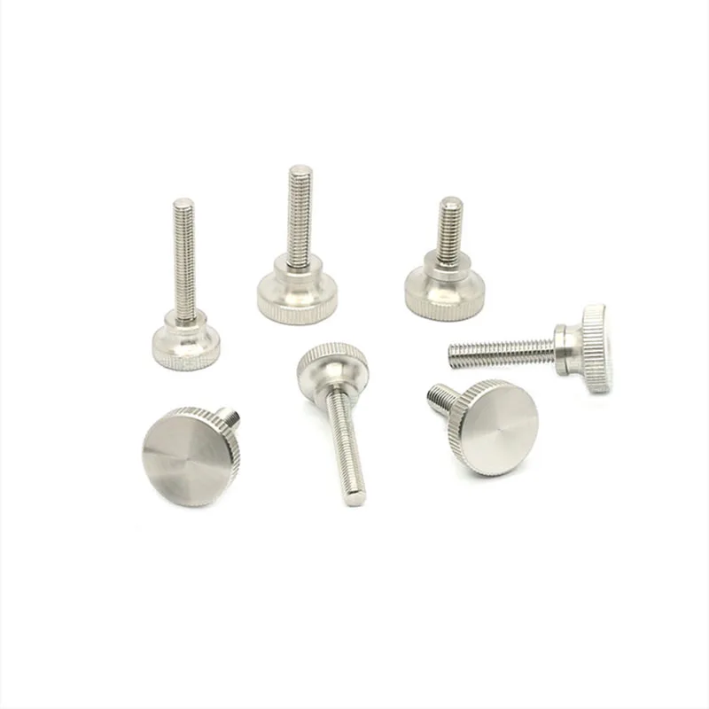2-50 Pcs Stainless Steel Stepped High Head Knurled Thumb Screws M2 M2.5 M3 M4 GB834 Hand Knob Tighten Bolt