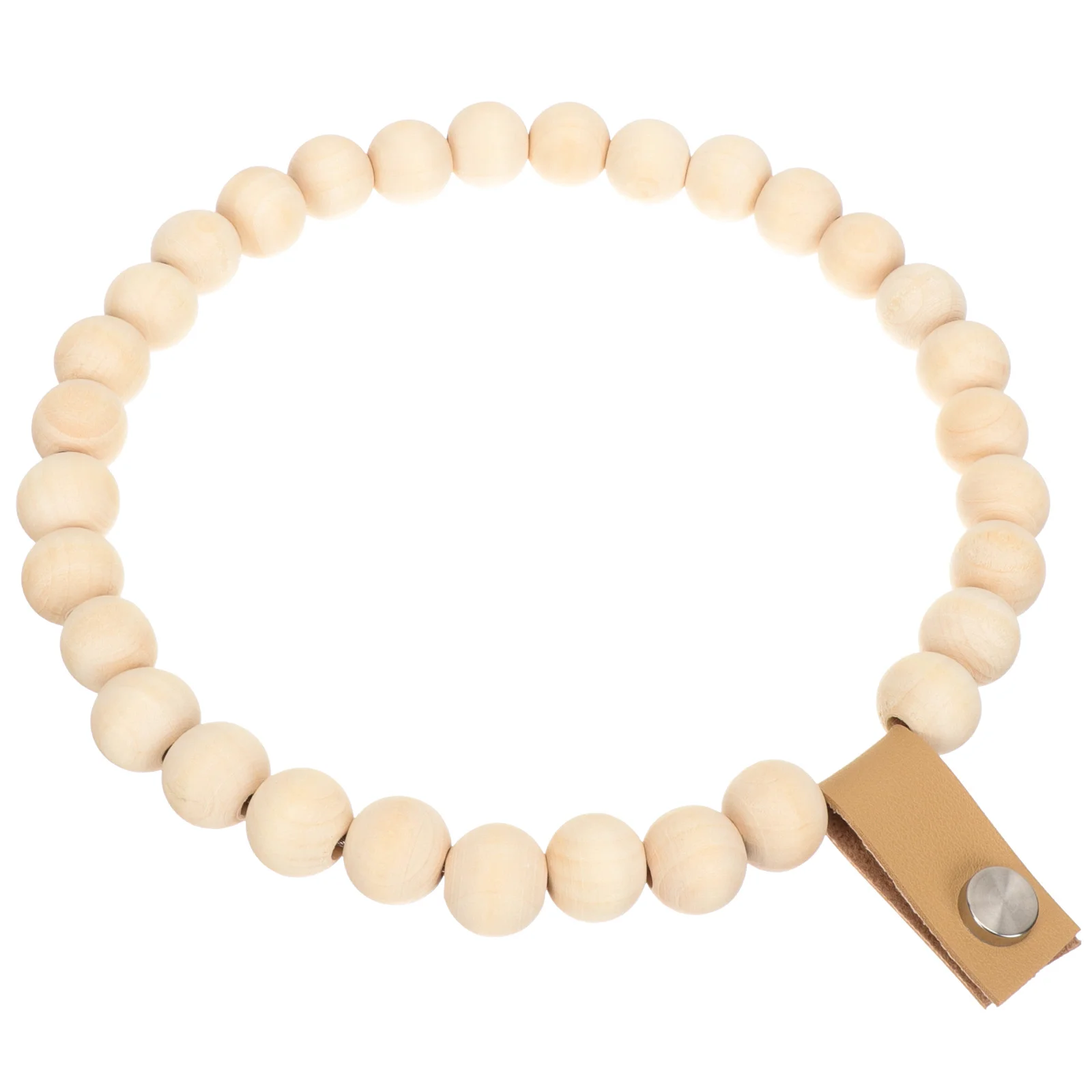 

Towel Holder for Bathroom Wall Bohemian Style Wooden Bead Compact Size Durable Anti-Wear Material Towel Holder