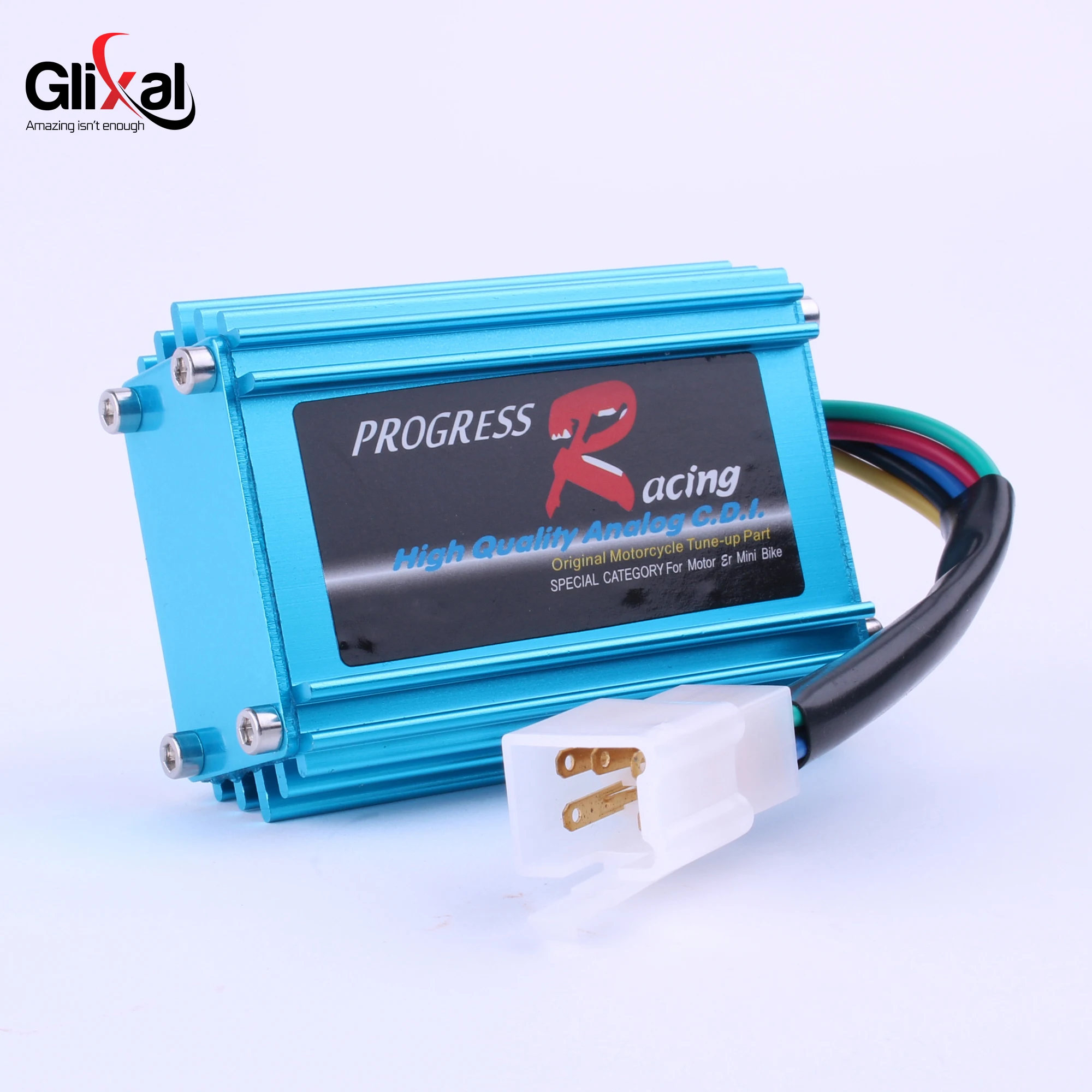 Glixal DIO 50 AF17 AF18 AF24 AF27 High Performance Aluminum Alloy Racing CDI Box for  Scooter Moped (5 PIN, Without Rev Limit)