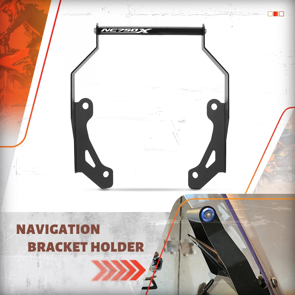 

Для Honda NC750X T5-5754 алюминиевые аксессуары для мотоциклов, держатель для телефона, держатель GPS-навигации, монтажный кронштейн 2021-2023 2024