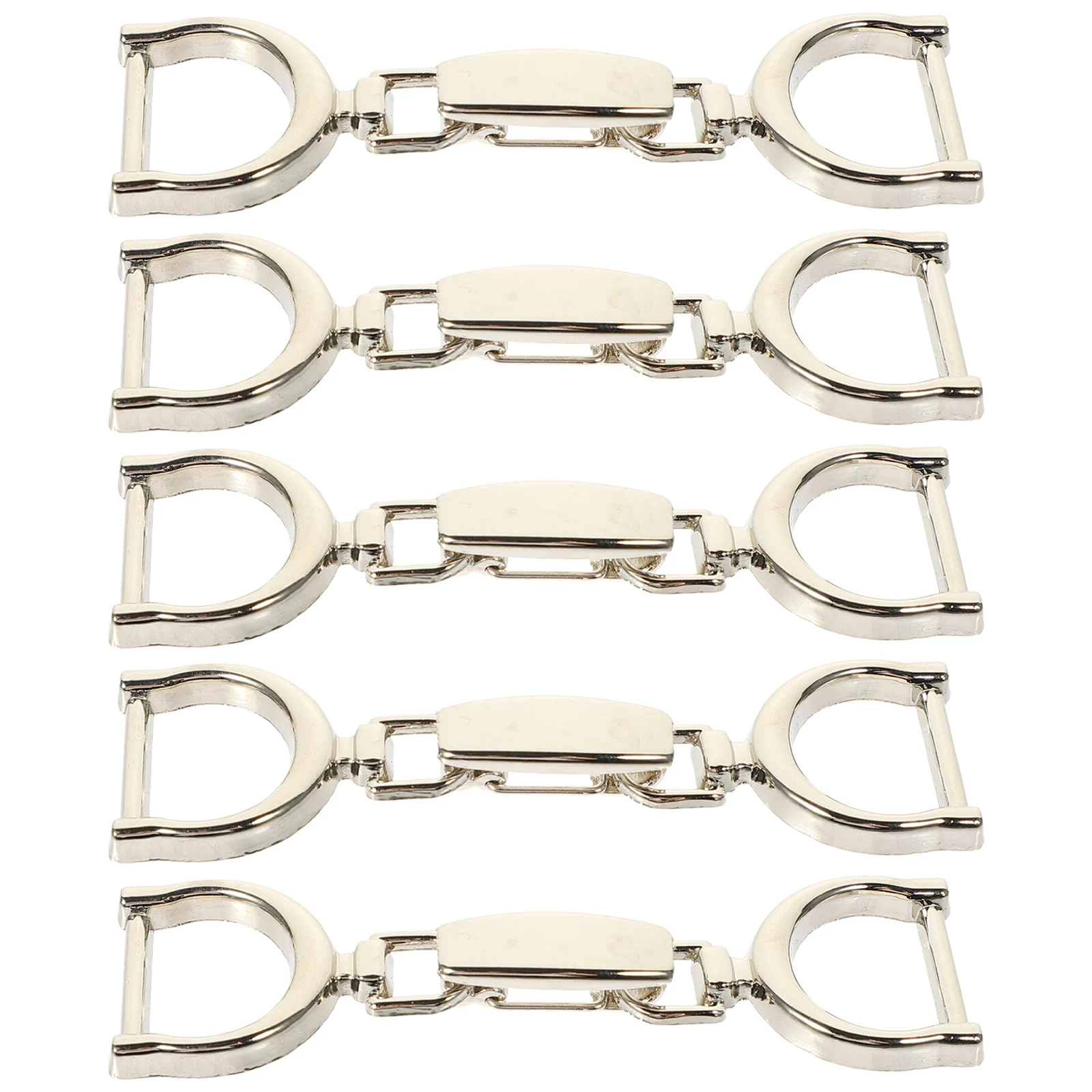 

5pcs Chain Buckle For Shoes Lightweight Adjustable Alloy Buckles Shoe Chain Accessories For Diy Clothing Skirt Bag Decor Pants