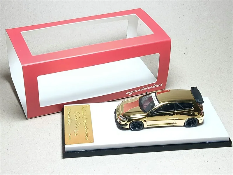 **Pre-Order** Model Collect MC 1:64 CIVIC EG6 / Evolution EVO VII Chrome Gold Diecast Model Car