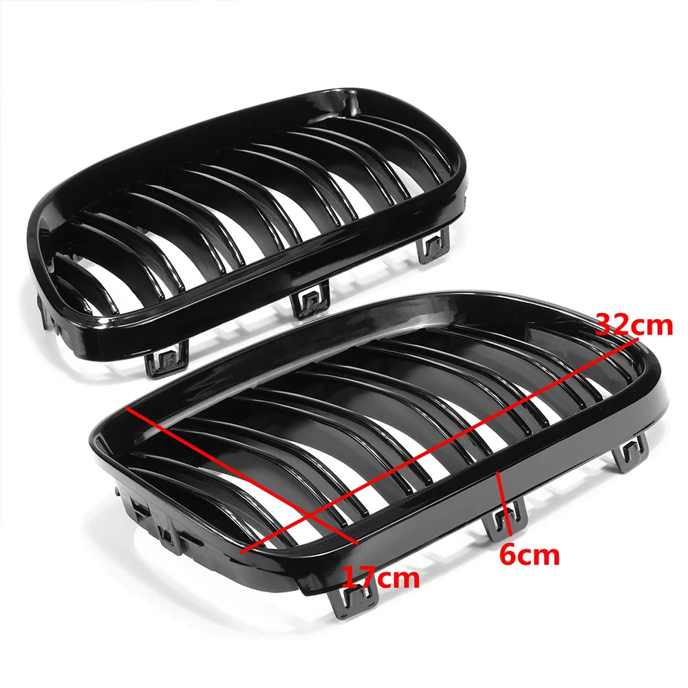 

Double Line Grills Front Bumper Racing Grill For BMW E92 E93 2 doors Pre-LCI M3 2006-2009 High Quality Car Styling Parts