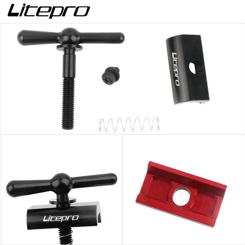 Litepro Hinge Clamp Plate With Magnet C Buckle for Brompton Magnetic Button C Anodized Bicycle Accessories