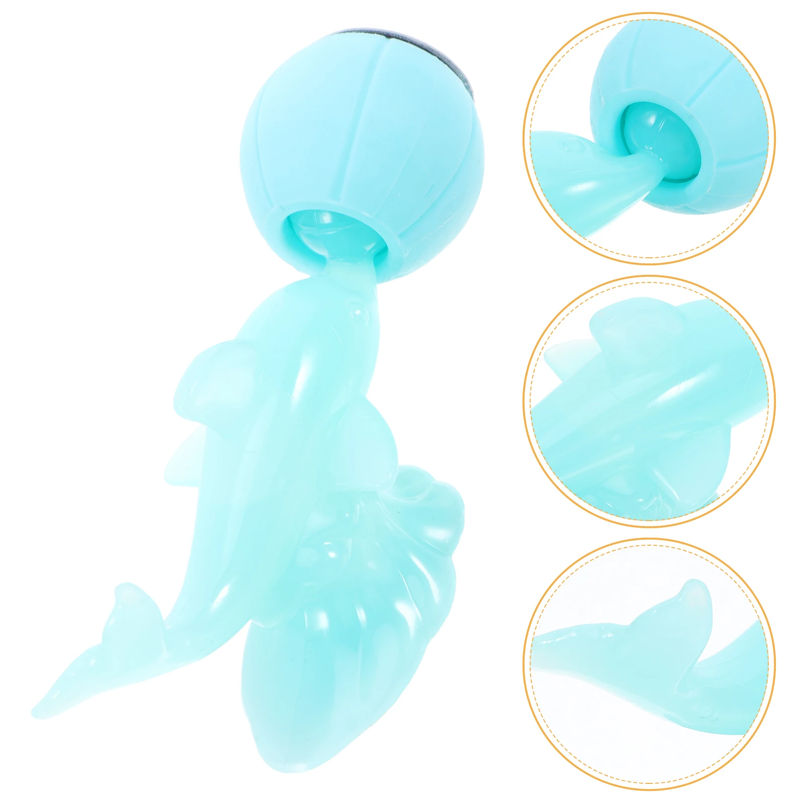 

1 Set Dolphin Door Stopper No Drilling Anti Collision Silicone Floor Wall Protector Cute Cartoon Animal Decorative Portable