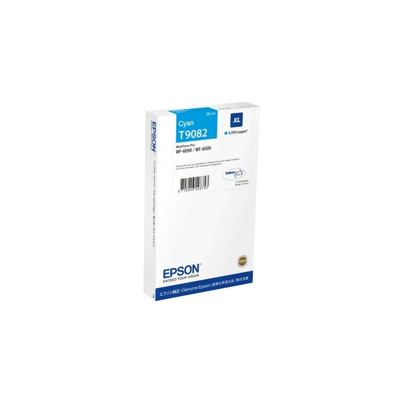 Epson T9082 Cyan Original ink cartridge-C13T908240 T9082 tintasycartuchos.com