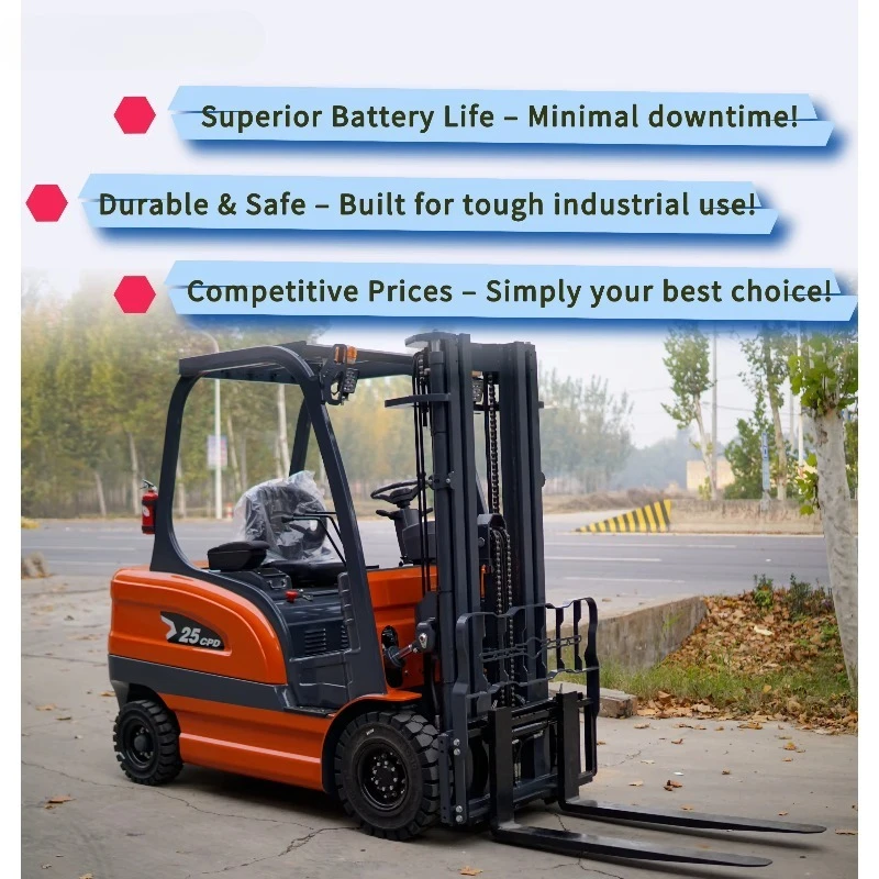 New Energy Multifunctional Forklift 1.5 Ton 2 Ton Battery Electric Fork Lift Truck 48V 60V Mini Electric Forklift