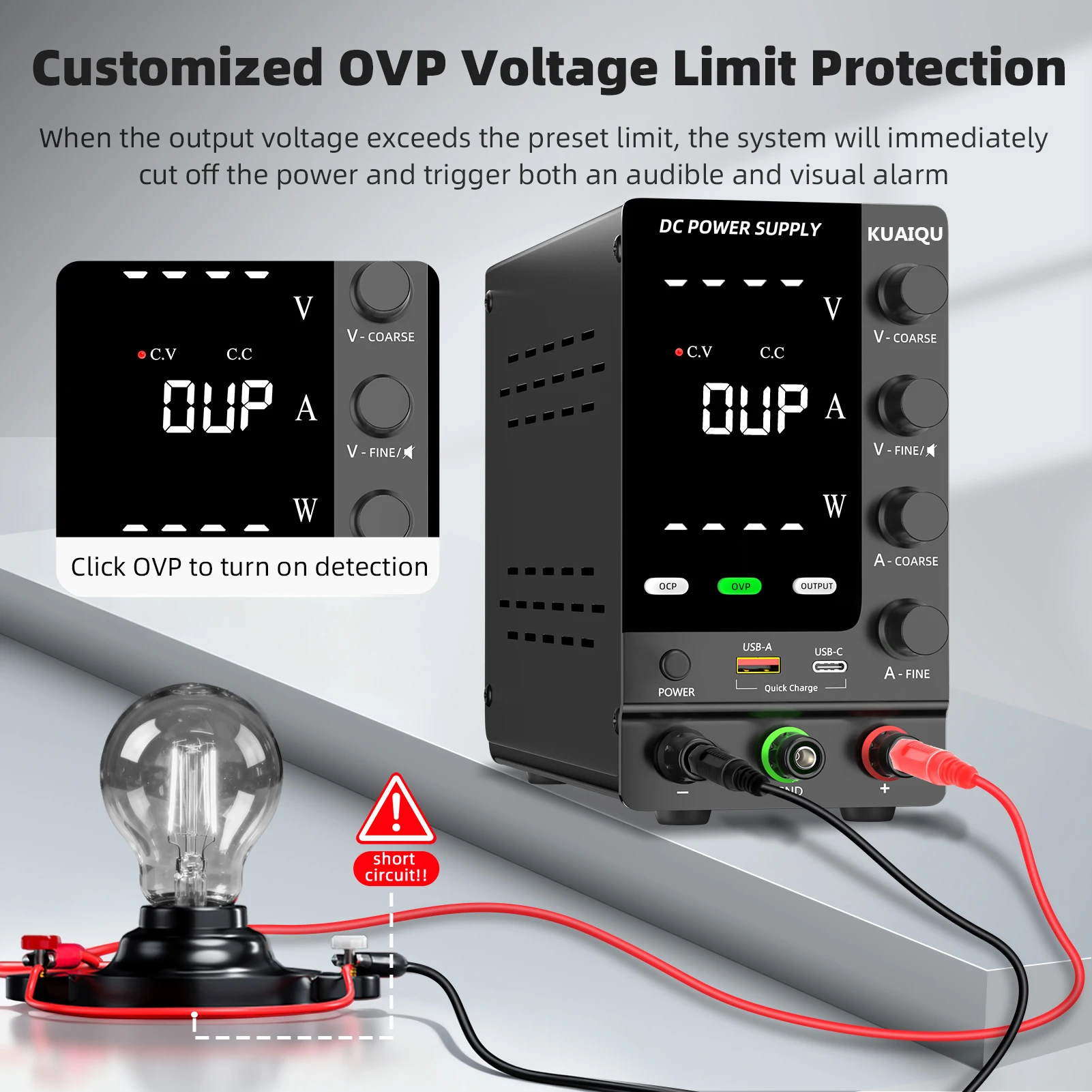 Catuan Daya DC KUAIQU 30V 10A - Dc Power Supply Variable ulasan dan harga